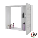 Specchiera Stella Feridras L68xH61 cm in grigio