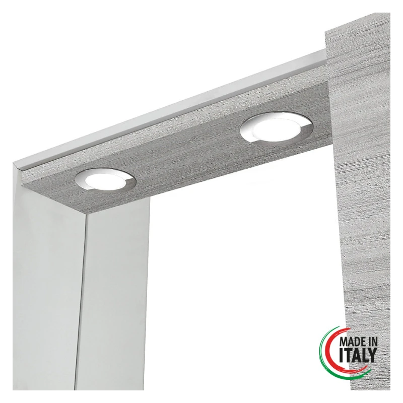Specchiera Stella Feridras L68xH61 cm in grigio