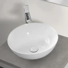Lavabo da appoggio in ceramica bianco lucido Ø40 cm