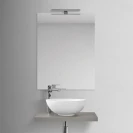 Lavabo da appoggio in ceramica bianco lucido Ø40 cm