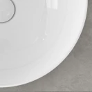 Lavabo da appoggio in ceramica bianco lucido Ø40 cm
