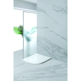 Piatto doccia semicircolare Feridras 90x90 bianco