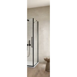 Parete fissa Feridras Royal 90 cm nero opaco