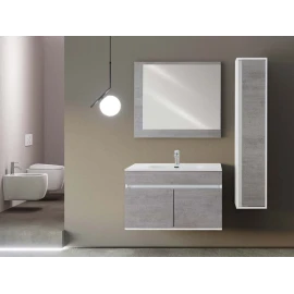 Mobile bagno Fabula 90 Feridras - cemento sospeso