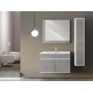 Mobile bagno Fabula 90 Feridras - cemento sospeso