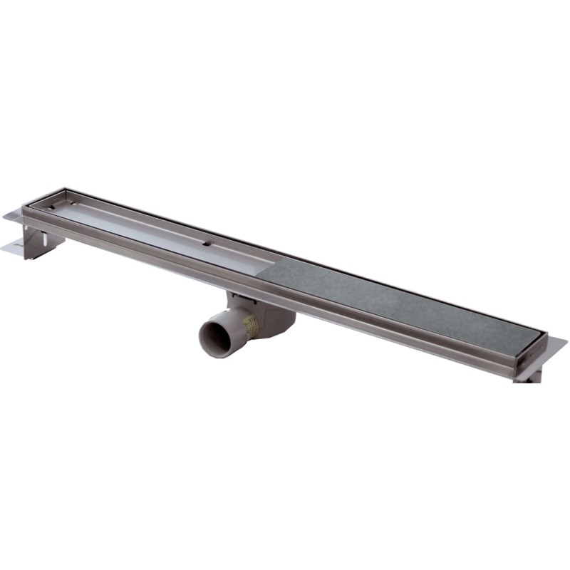 Canalina sifonata a pavimento piastrellabile 12,5x120 RR 913RP12120