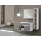 Mobile bagno Fabula 90 Feridras - cemento sospeso