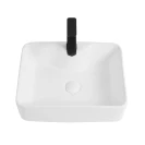 Lavabo Feridras L48 bianco lucido sospeso/appoggio