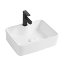 Lavabo Feridras L48 bianco lucido sospeso/appoggio