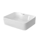 Lavabo Feridras L48 bianco lucido sospeso/appoggio
