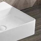 Lavabo Feridras 60 cm in ceramica bianco lucido