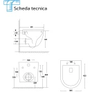 Vaso sospeso Feridras Spin bianco lucido