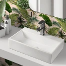 Lavabo Feridras L52 ceramica bianco lucido