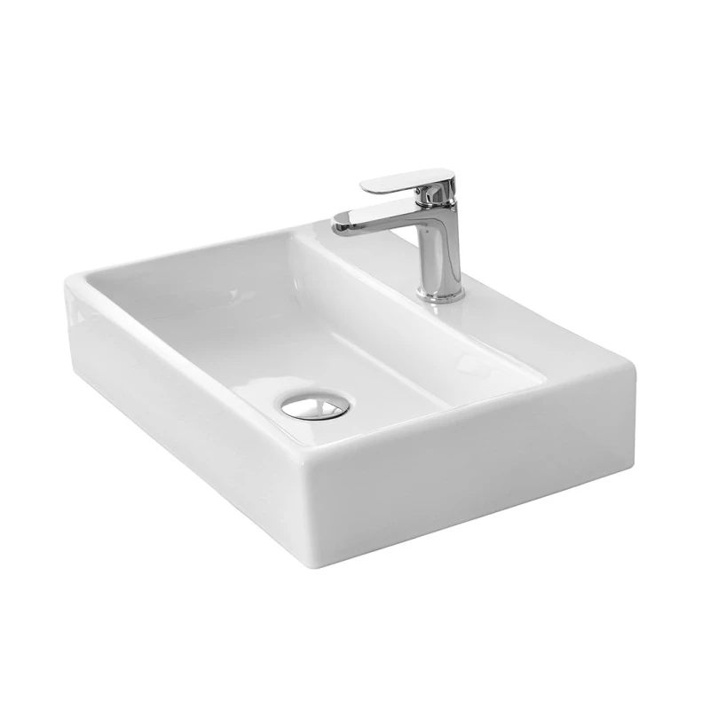 Lavabo Feridras L52 ceramica bianco lucido
