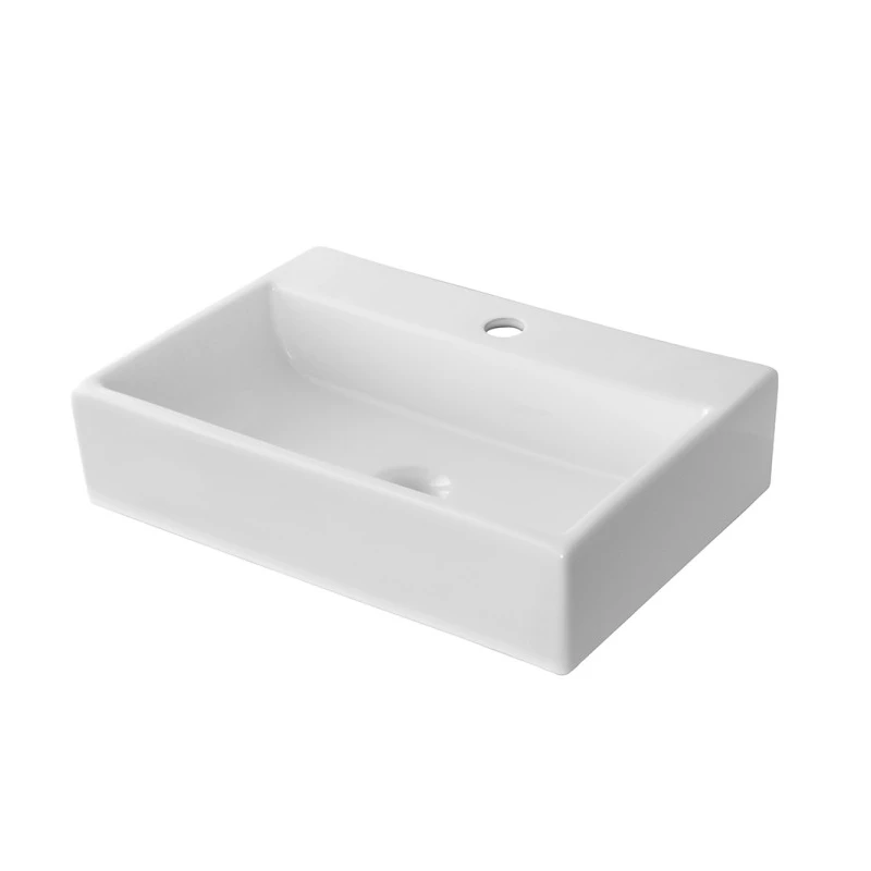 Lavabo Feridras L52 ceramica bianco lucido