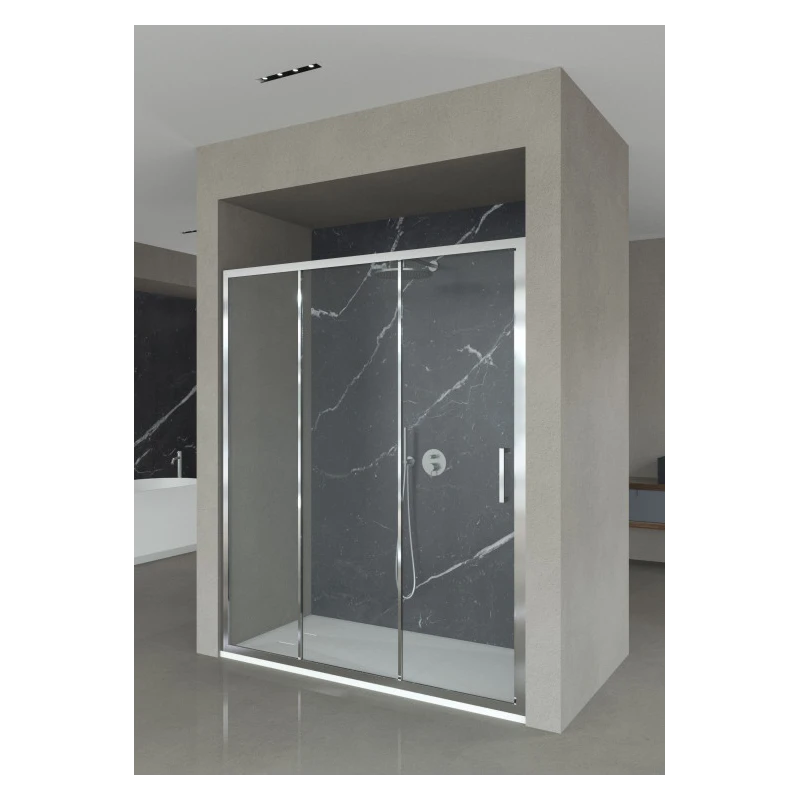 Porta scorrevole Feridras T-Squared 170 cm trasparente