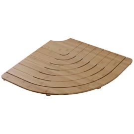 Pedana doccia Feridras Bamboo semicircolare 60 cm