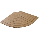 Pedana doccia Feridras Bamboo semicircolare 60 cm