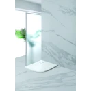 Piatto doccia semicircolare Feridras 80x80 bianco