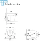 Bidet da terra Feridras Real in ceramica bianco
