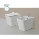 Vaso wc Feridras Serie Q filo muro bianco lucido