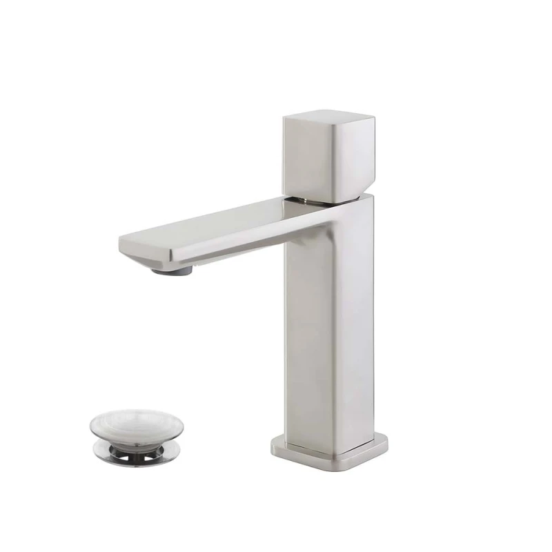 Miscelatore lavabo Feridras Lotus in ottone spazzolato