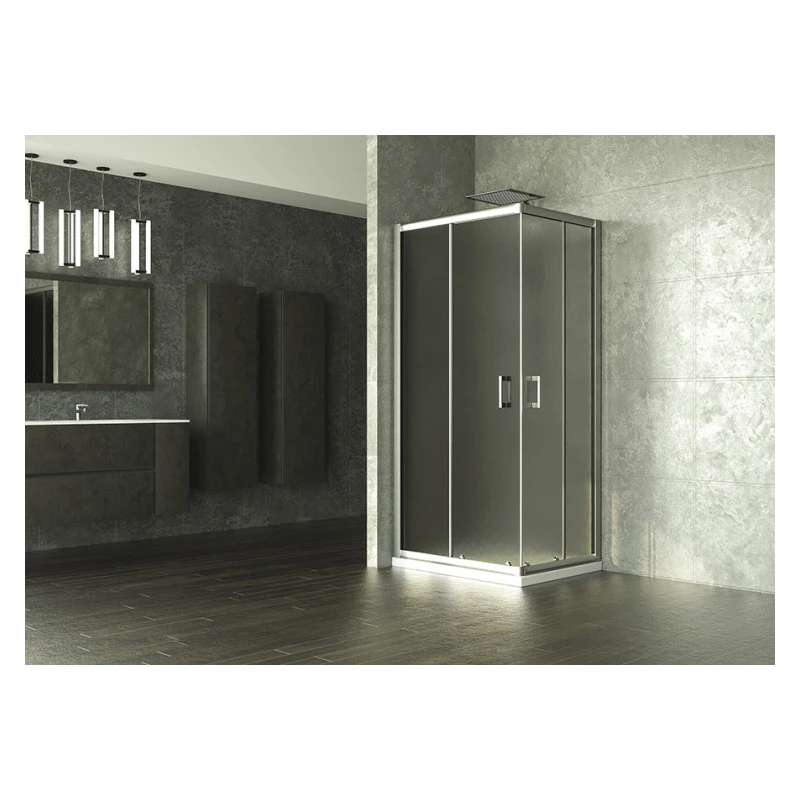 Box doccia angolare Feridras Ego 2.0 80x80 cm vetro stampato