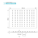 Soffione doccia rettangolare cromato 30x20 cm - Platinum