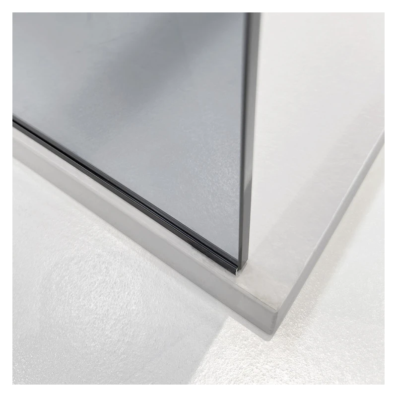 Parete doccia Walk In Feridras 100 cm nero opaco