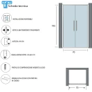 Porta Saloon Feridras Linea Royal 70 cm cromata