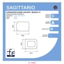 Copriwater Feridras Sagittario in MDF bianco