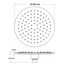 Soffione doccia Feridras Platinum 30 cm in cromo