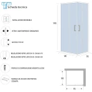 Box doccia angolare Feridras T-Special 70x90