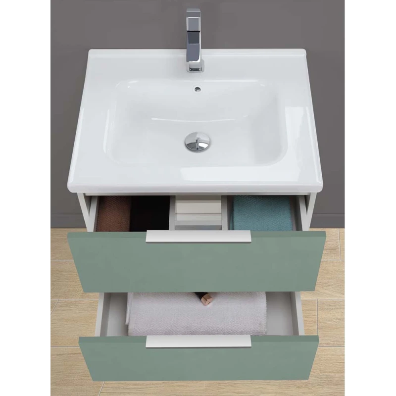 Feridras Rialto 100 cm mobile bagno sospeso verde