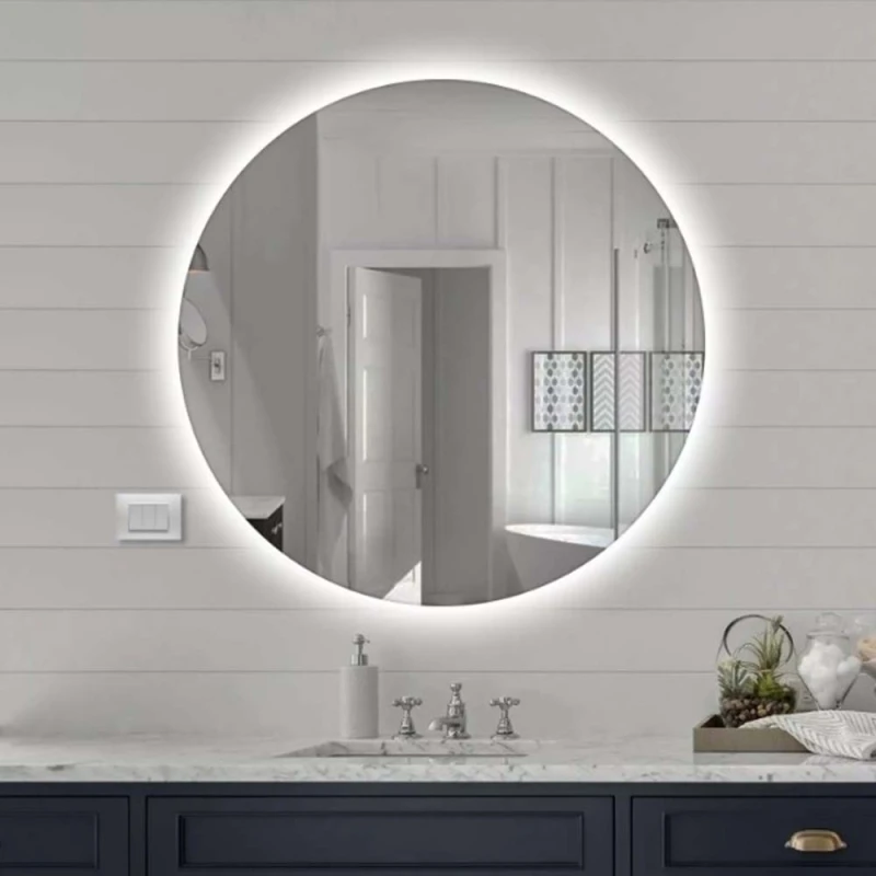 Specchio LED Feridras Luna ø80 cm retroilluminato
