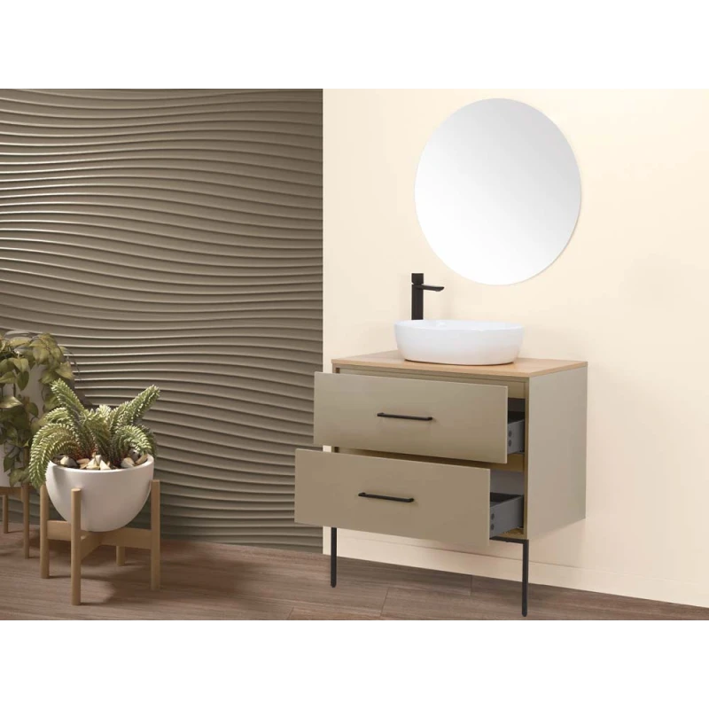 Mobile bagno Venus Feridras 80 cm tortora