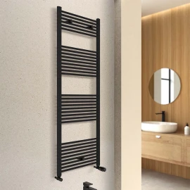 Termoarredo dritto Feridras 180x50 nero opaco
