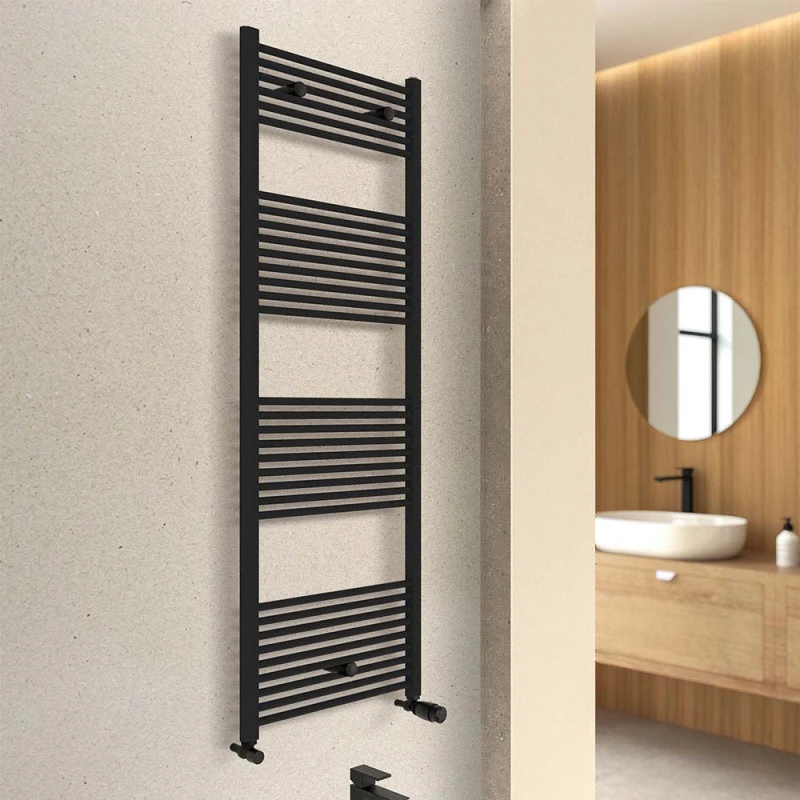 Termoarredo dritto Feridras 180x50 nero opaco