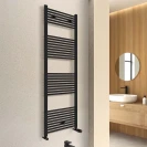 Termoarredo dritto Feridras 180x50 nero opaco