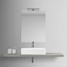 Lavabo da appoggio Feridras in ceramica bianco lucido