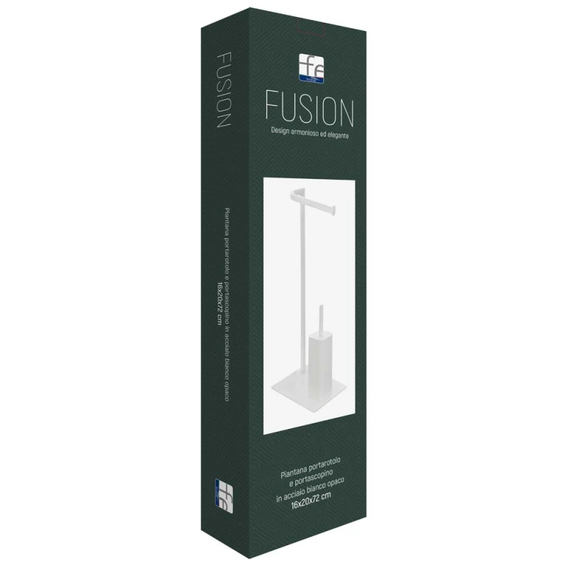 Piantana Fusion Feridras bianca con scopino