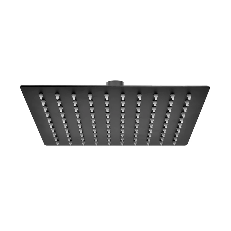 Soffione Feridras Platinum nero opaco 25x25