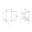 Miscelatore doccia incasso Feridras Flat cromato