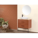 Mobile bagno Venus Feridras 80 cm sospeso terracotta