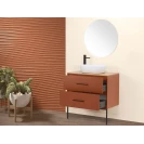 Mobile bagno Venus Feridras 80 cm sospeso terracotta
