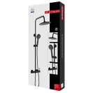 Colonna doccia Feridras Platinum H85 nero opaco