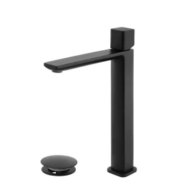 Miscelatore lavabo alto Feridras Lotus nero opaco