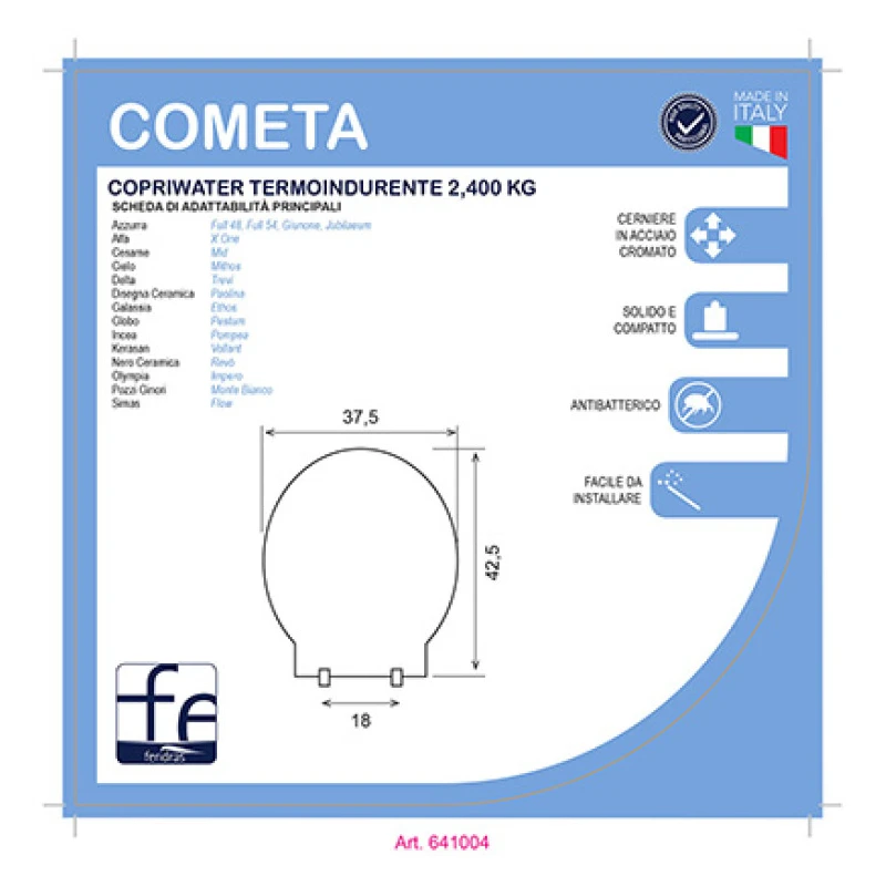 Copriwater Feridras Cometa Soft Close termoindurente