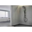 Colonna doccia Feridras Platinum nero opaco 100 cm
