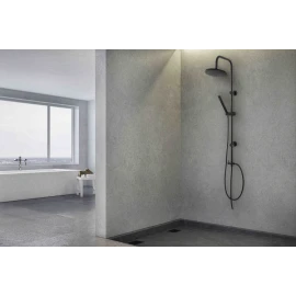 Colonna doccia Feridras Platinum 105 cm nero opaco
